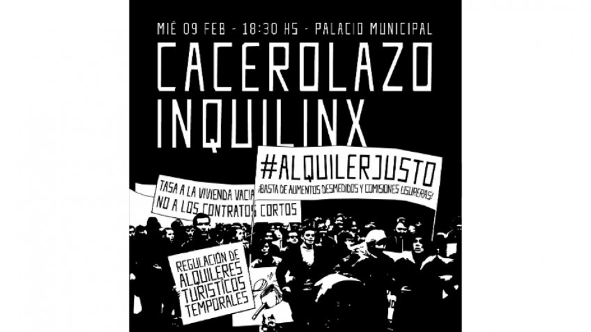 Se convoca a un "Cacerolazo Inquilino"